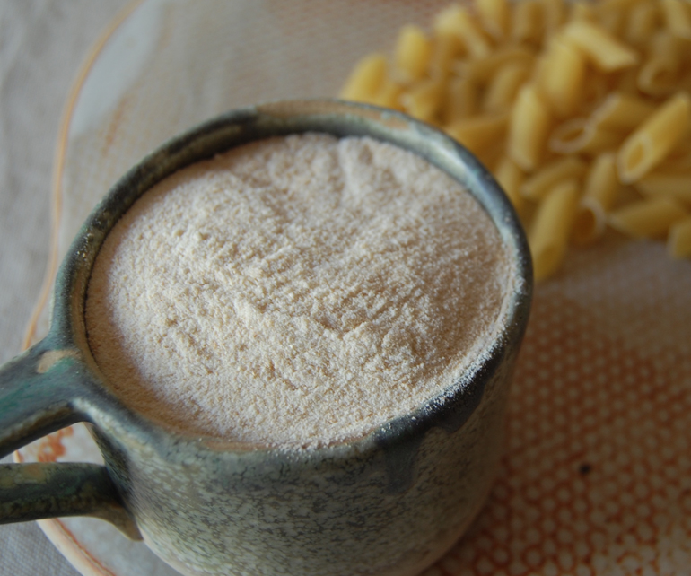 farina de blat egipci i pasta elaborada amb aquesta farina